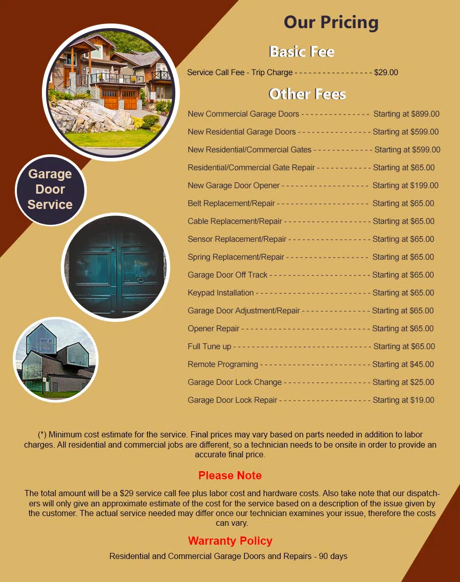 5 Star Garage Doors Kingwood, TX 281-569-4336 - pricelist6